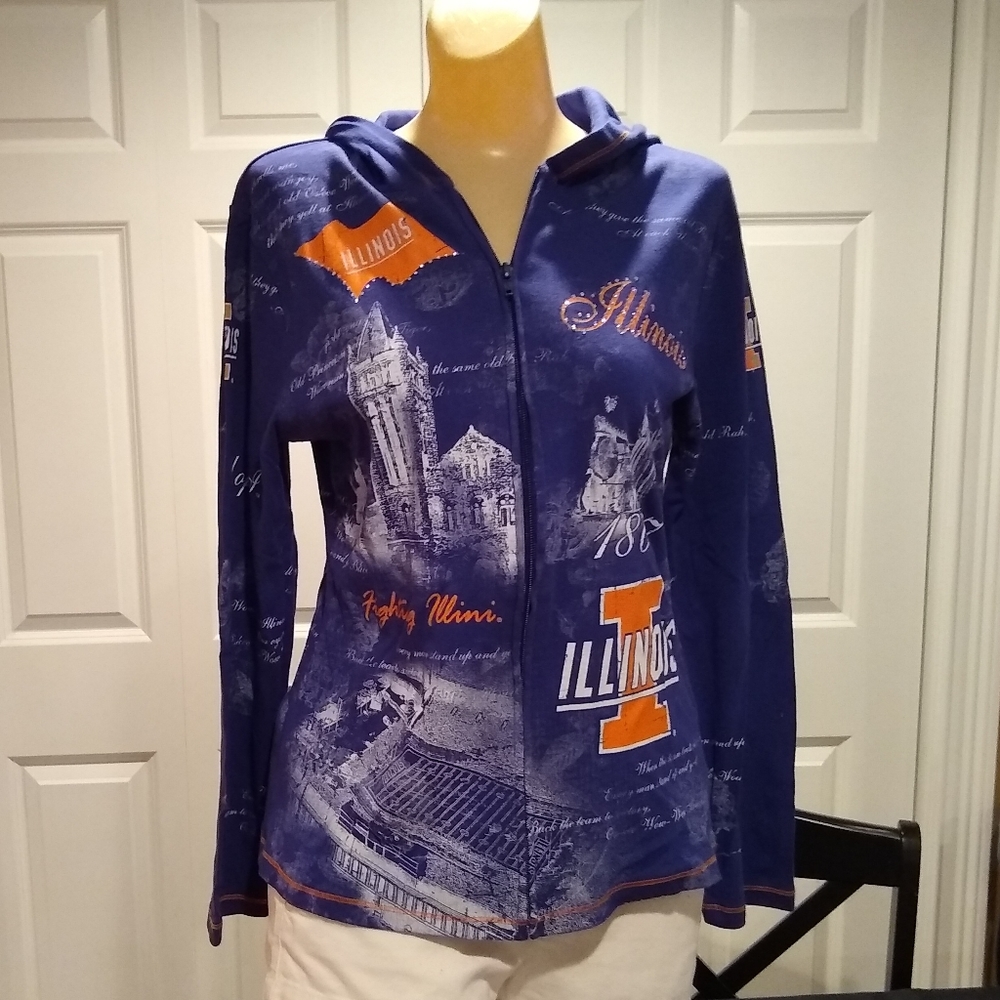 U of I zip up hoodie size small